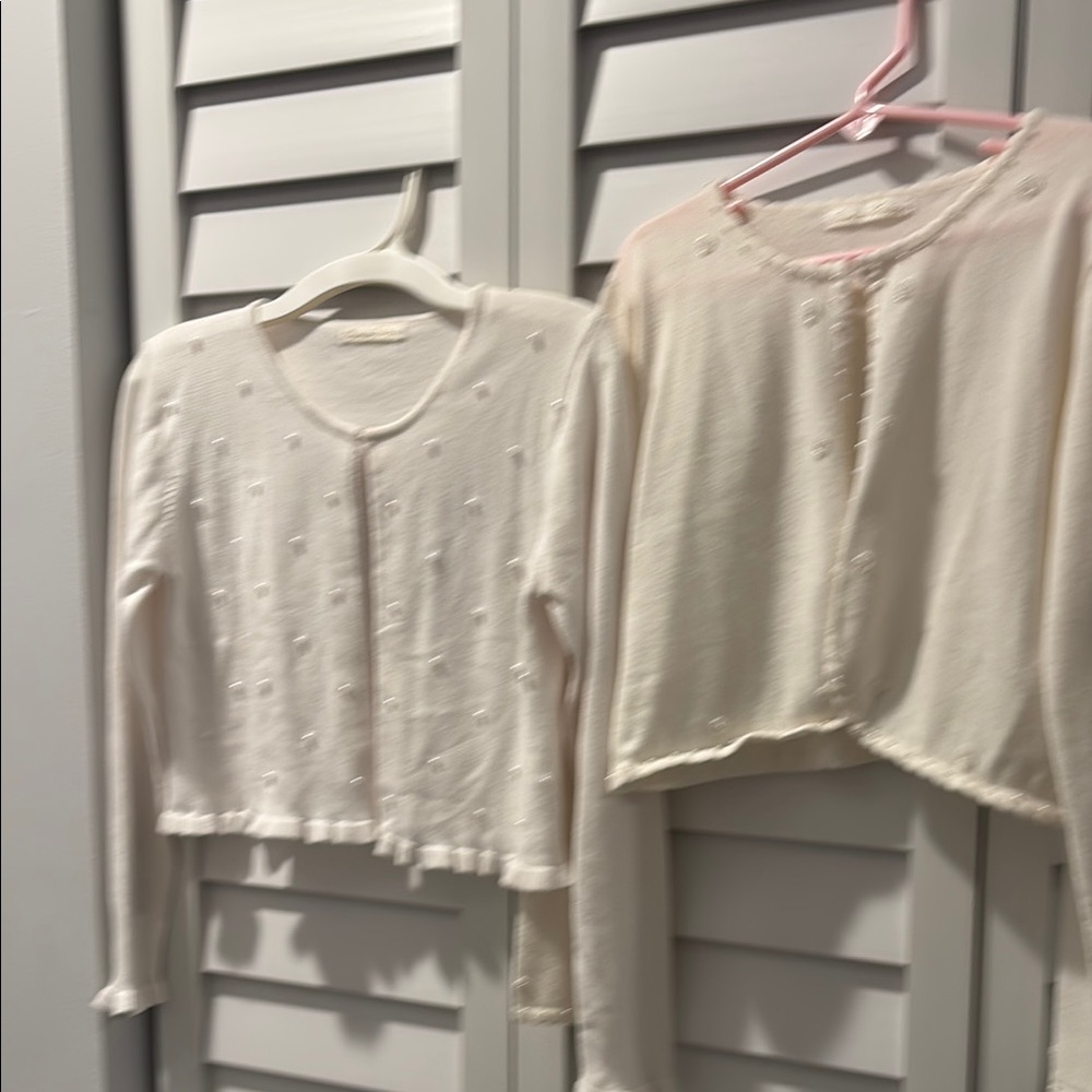 American Princess White Cardigan Set
